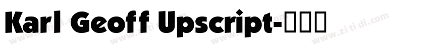 Karl Geoff Upscript字体转换